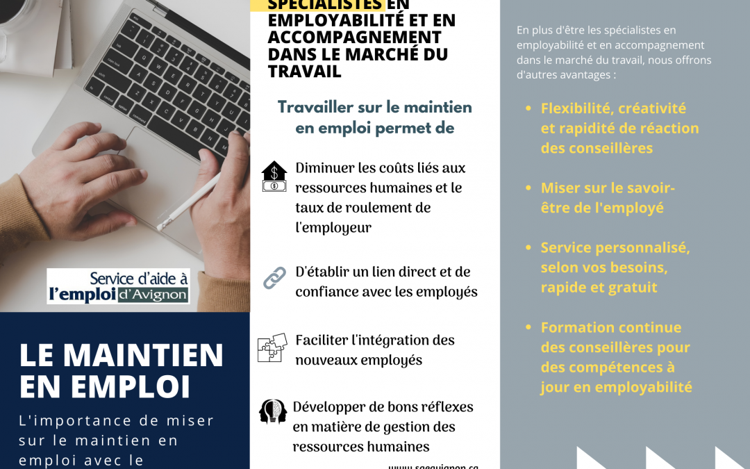 Nouveau service : l’accompagnement en emploi!